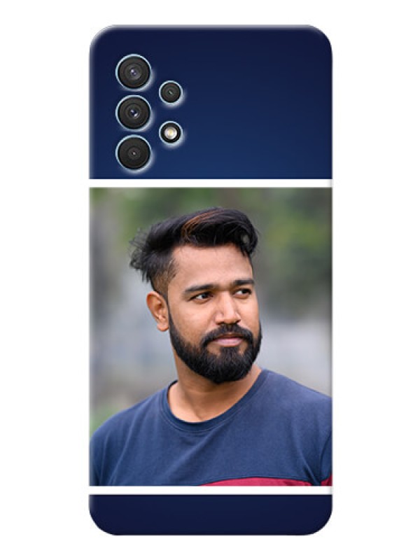 Custom Galaxy A32 Mobile Cases: Simple Royal Blue Design