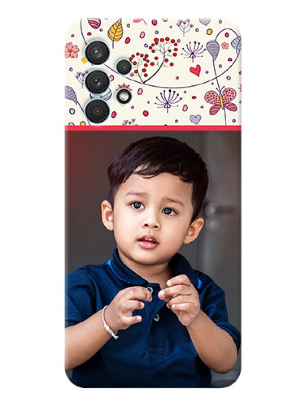 Custom Galaxy A32 phone back covers: Premium Floral Design