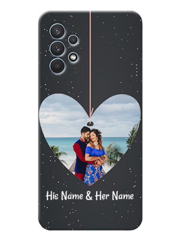 Custom Galaxy A32 custom phone cases: Hanging Heart Design