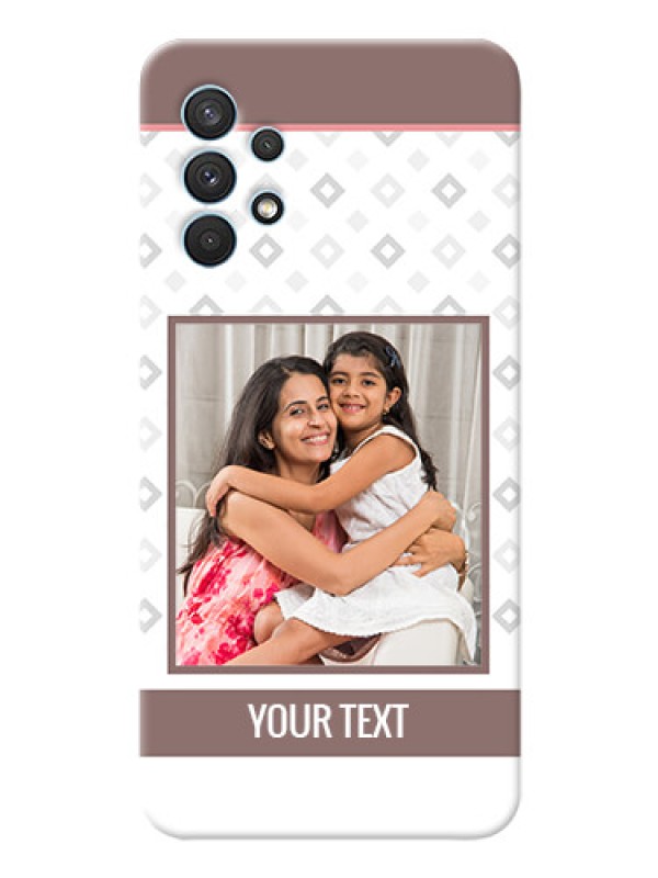 Custom Galaxy A32 custom back covers: Simple Diamond Design