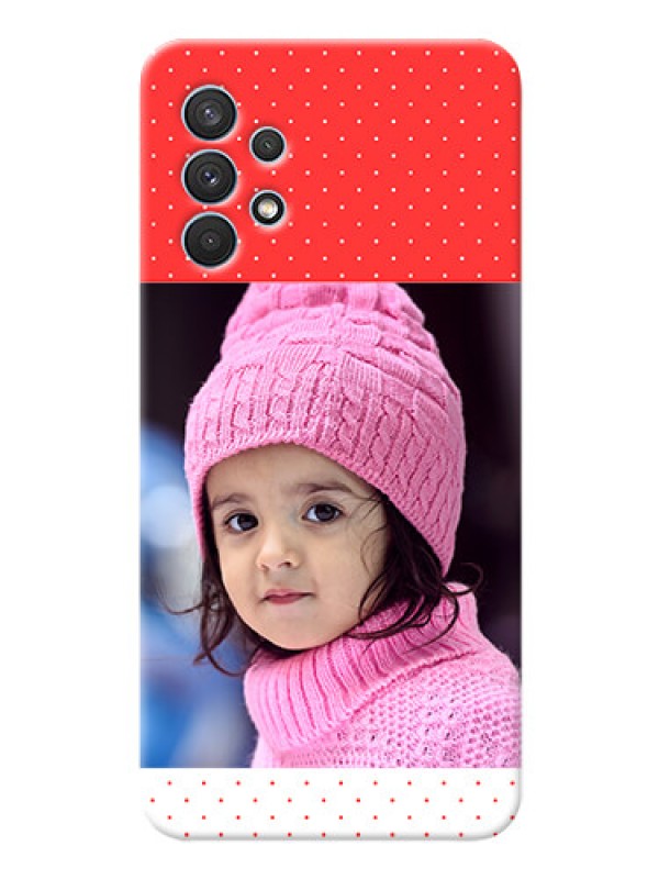 Custom Galaxy A32 personalised phone covers: Red Pattern Design
