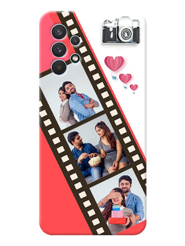 Custom Galaxy A32 custom phone covers: 3 Image Holder with Film Reel