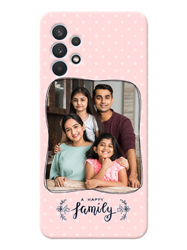 Custom Galaxy A32 Personalized Phone Cases: Family with Dots Design