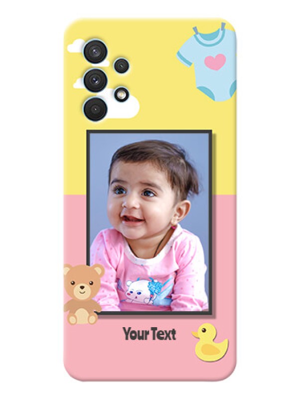 Custom Galaxy A32 Back Covers: Kids 2 Color Design