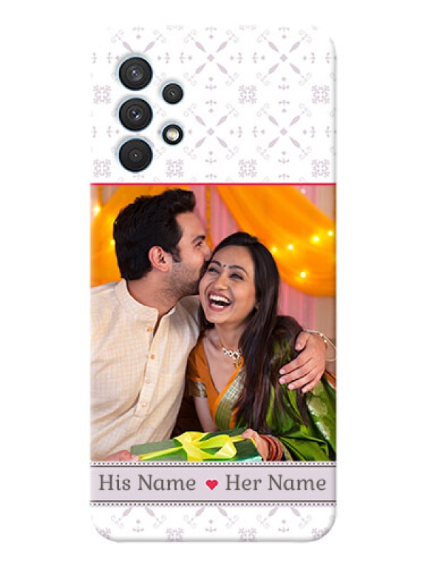 Custom Galaxy A32 Phone Cases with Photo and Ethnic Design