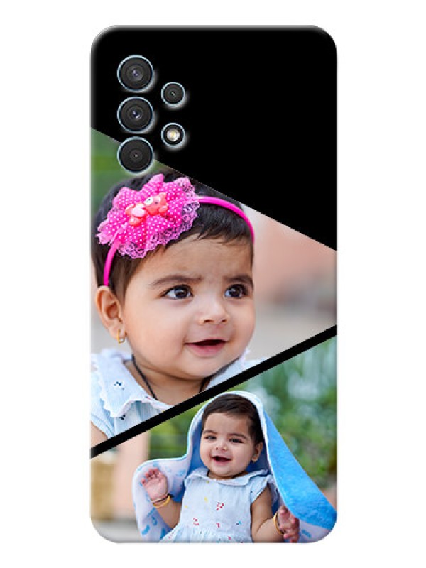 Custom Galaxy A32 mobile back covers online: Semi Cut Design