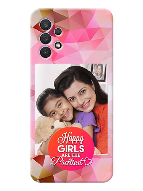 Custom Galaxy A32 Personalized Phone Covers: Abstract Triangle Design