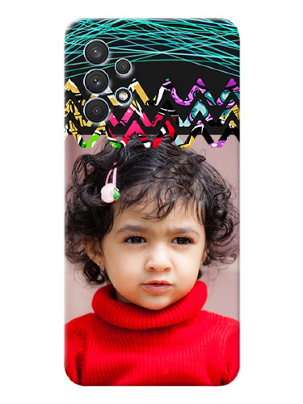 Custom Galaxy A32 personalized phone covers: Neon Abstract Design