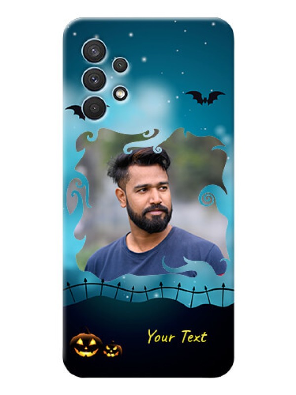 Custom Galaxy A32 Personalised Phone Cases: Halloween frame design
