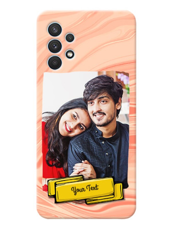 Custom Galaxy A32 Customized Phone Cases: Marble Texture Design