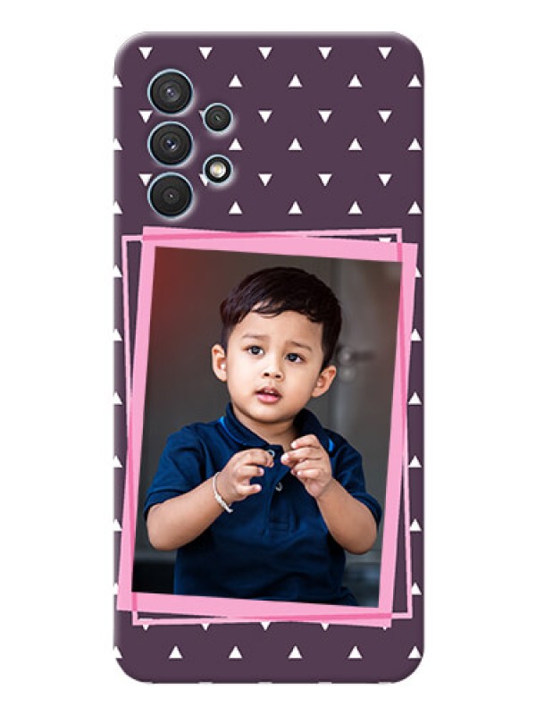 Custom Galaxy A32 Phone Cases: Triangle Pattern Dotted Design