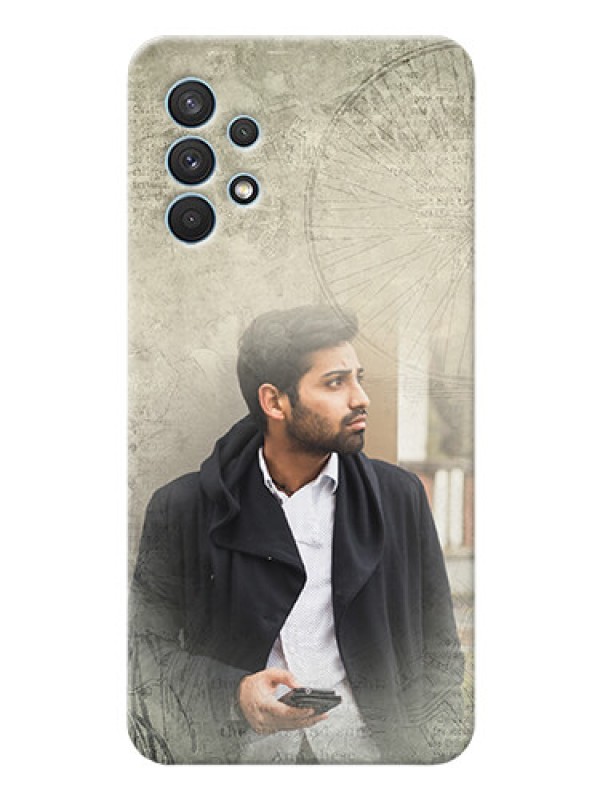 Custom Galaxy A32 custom mobile back covers with vintage design