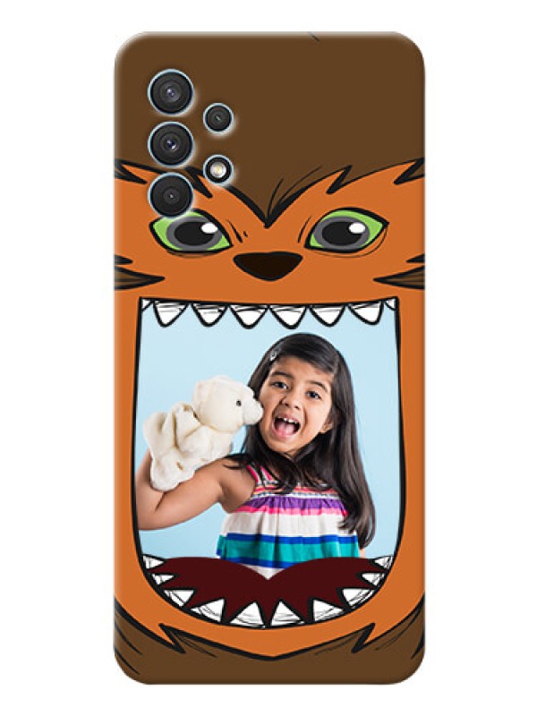 Custom Galaxy A32 Phone Covers: Owl Monster Back Case Design