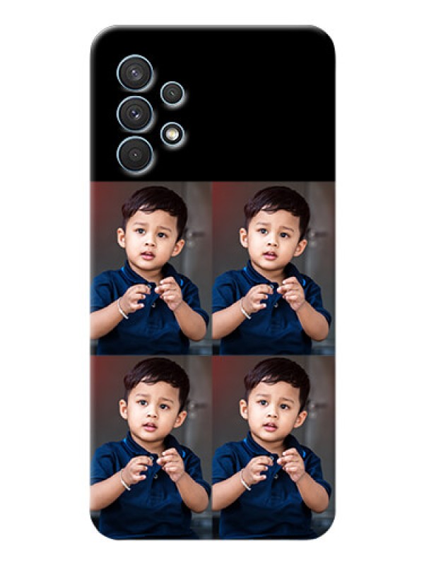 Custom Galaxy A32 4 Image Holder on Mobile Cover