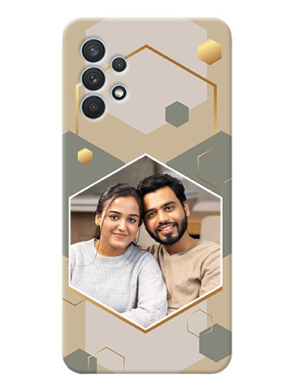 Custom Galaxy A32 Phone Back Covers: Stylish Hexagon Pattern Design