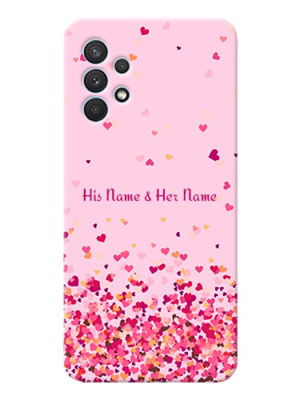 Custom Galaxy A32 Phone Back Covers: Floating Hearts Design