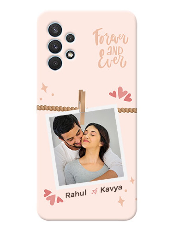 Custom Galaxy A32 Phone Back Covers: Forever and ever love Design