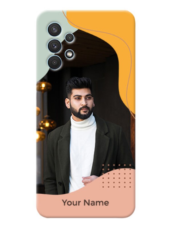 Custom Galaxy A32 Custom Phone Cases: Tri-coloured overlay design