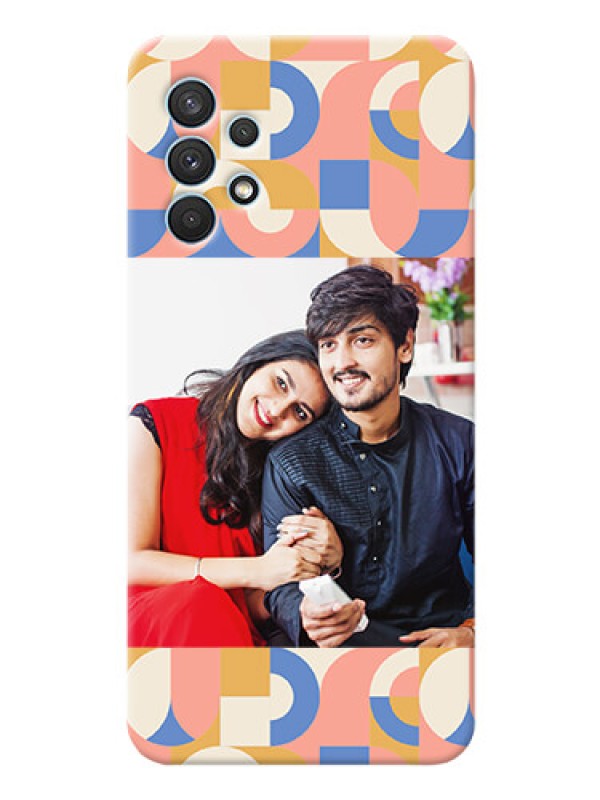 Custom Galaxy A32 Custom Phone Covers: Semi-circle Maze Pattern Design