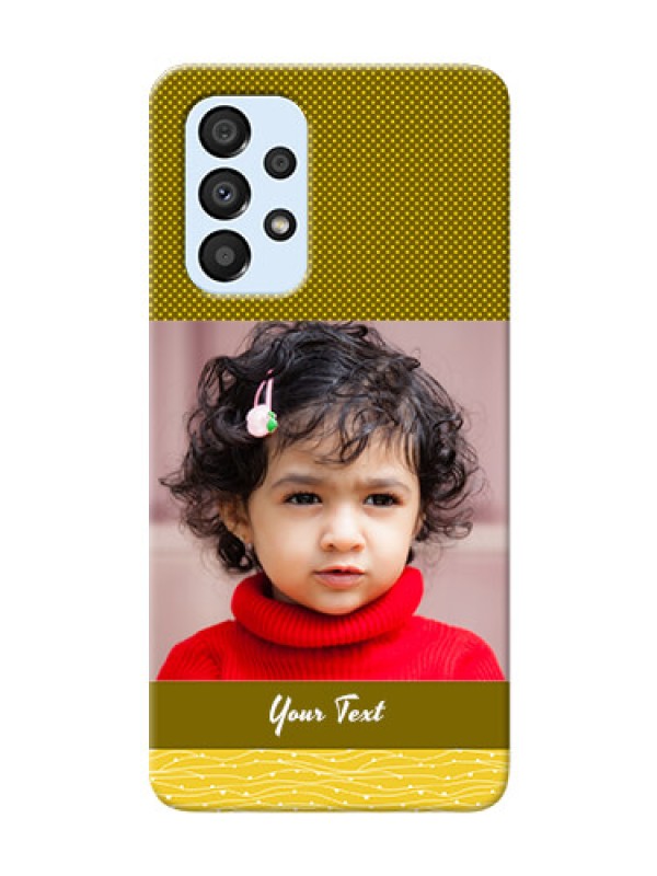 Custom Galaxy A33 5G custom mobile back covers: Simple Green Color Design