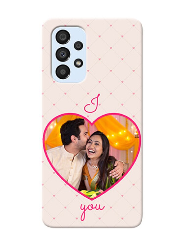 Custom Galaxy A33 5G Personalized Mobile Covers: Heart Shape Design
