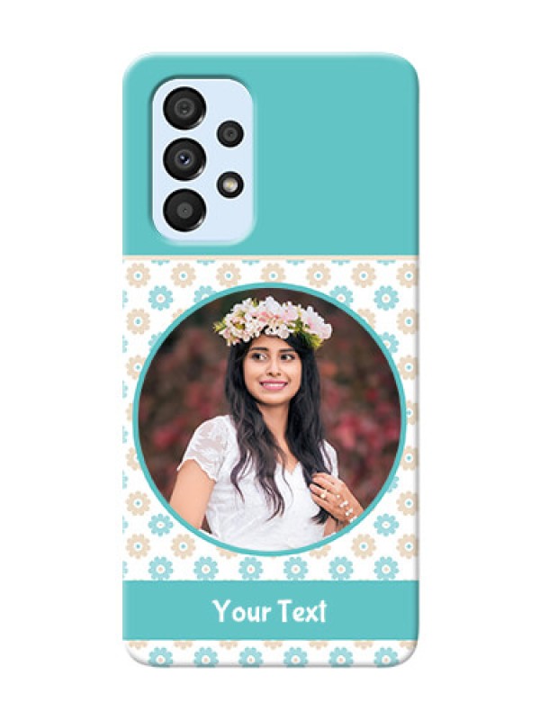 Custom Galaxy A33 5G Custom Mobile Back Covers: Beautiful Flowers Design