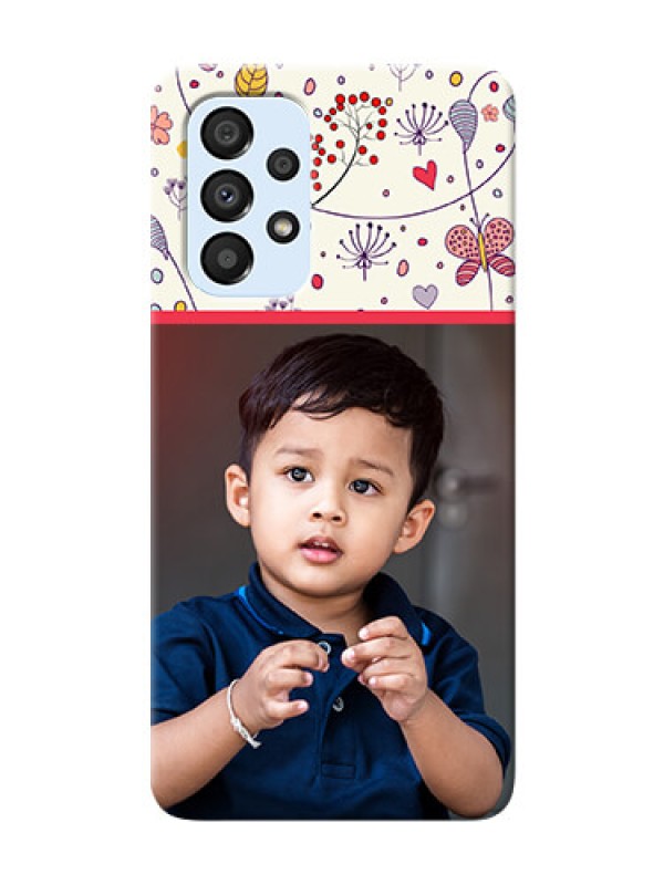 Custom Galaxy A33 5G phone back covers: Premium Floral Design