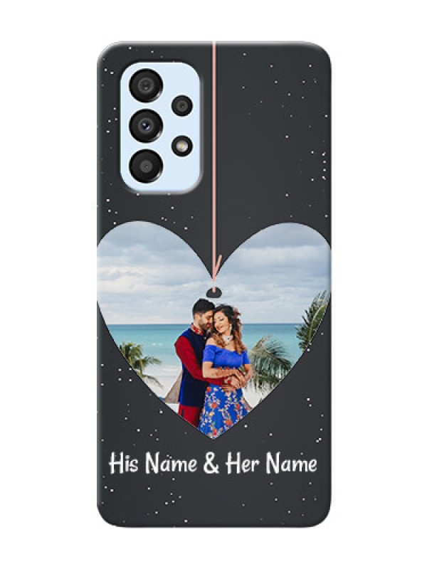 Custom Galaxy A33 5G custom phone cases: Hanging Heart Design
