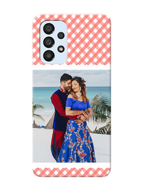 Custom Galaxy A33 5G custom mobile cases: Pink Pattern Design