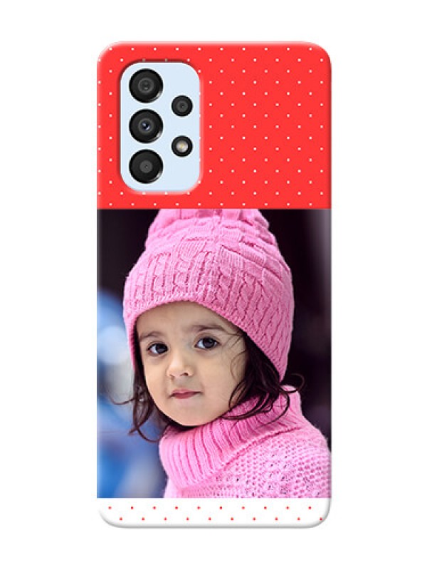 Custom Galaxy A33 5G personalised phone covers: Red Pattern Design