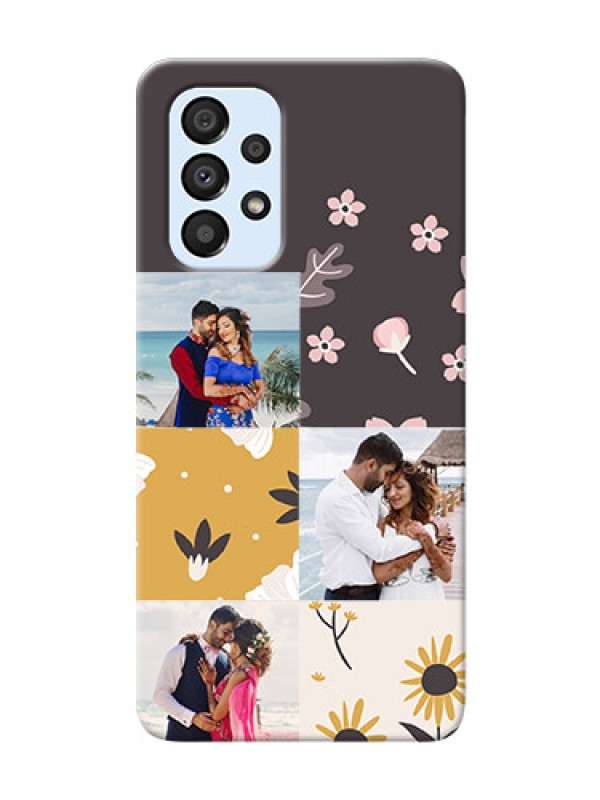 Custom Galaxy A33 5G phone cases online: 3 Images with Floral Design