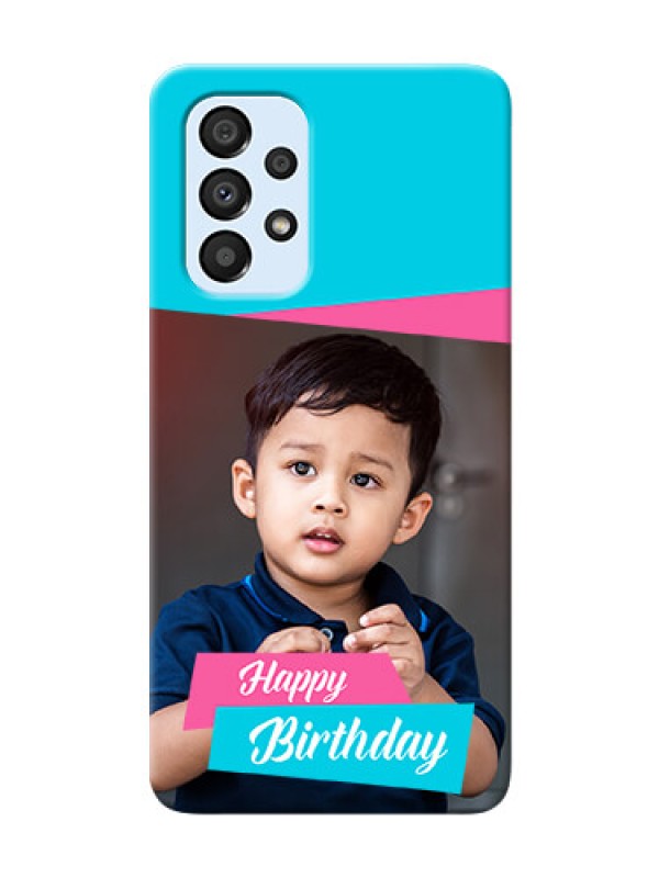 Custom Galaxy A33 5G Mobile Covers: Image Holder with 2 Color Design
