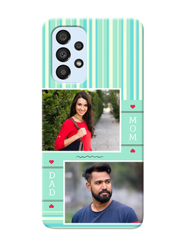 Custom Galaxy A33 5G custom mobile phone covers: Mom & Dad Pic Design