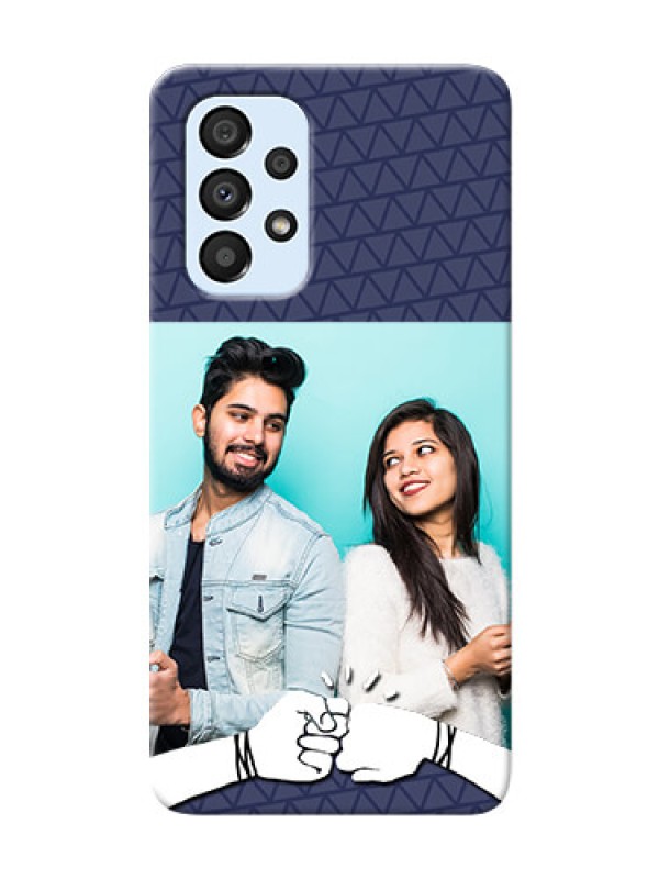 Custom Galaxy A33 5G Mobile Covers Online with Best Friends Design 