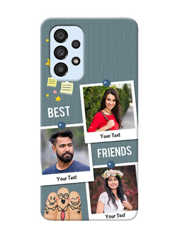 Custom Galaxy A33 5G Mobile Cases: Sticky Frames and Friendship Design