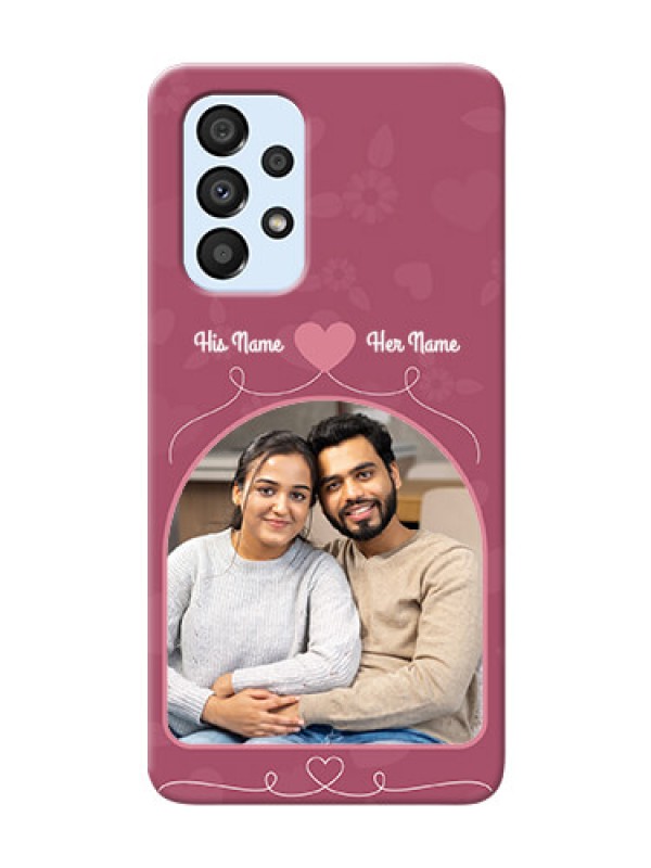 Custom Galaxy A33 5G mobile phone covers: Love Floral Design