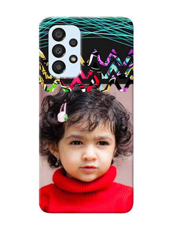 Custom Galaxy A33 5G personalized phone covers: Neon Abstract Design