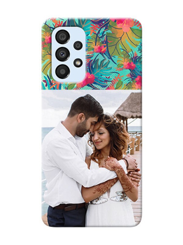 Custom Galaxy A33 5G Personalized Phone Cases: Watercolor Floral Design