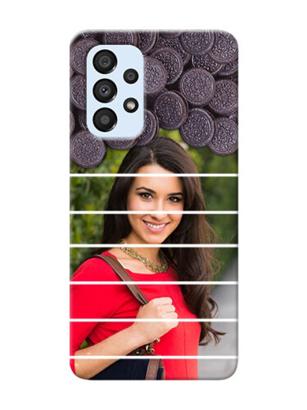 Custom Galaxy A33 5G Custom Mobile Covers with Oreo Biscuit Design