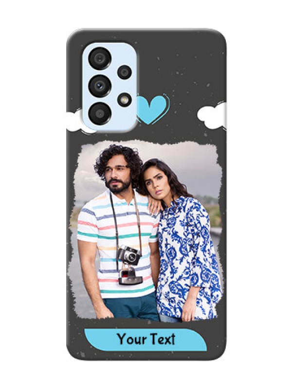 Custom Galaxy A33 5G Mobile Back Covers: splashes with love doodles Design