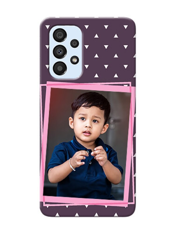 Custom Galaxy A33 5G Phone Cases: Triangle Pattern Dotted Design