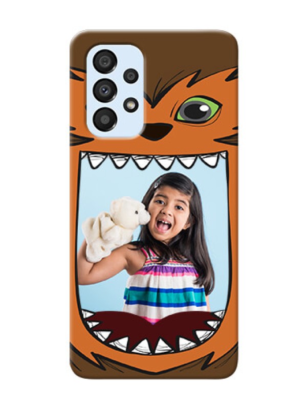 Custom Galaxy A33 5G Phone Covers: Owl Monster Back Case Design