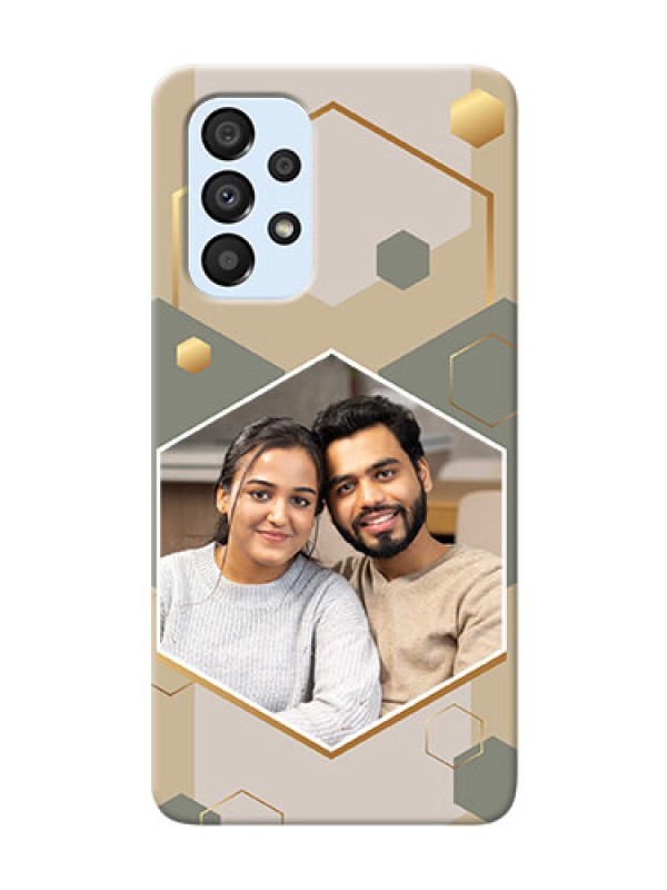 Custom Galaxy A33 5G Phone Back Covers: Stylish Hexagon Pattern Design