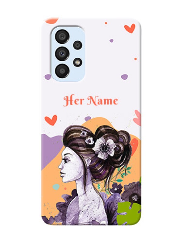 Custom Galaxy A33 5G Custom Mobile Case with Woman And Nature Design