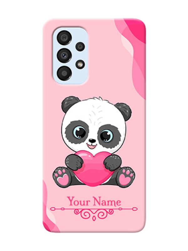 Custom Galaxy A33 5G Mobile Back Covers: Cute Panda Design