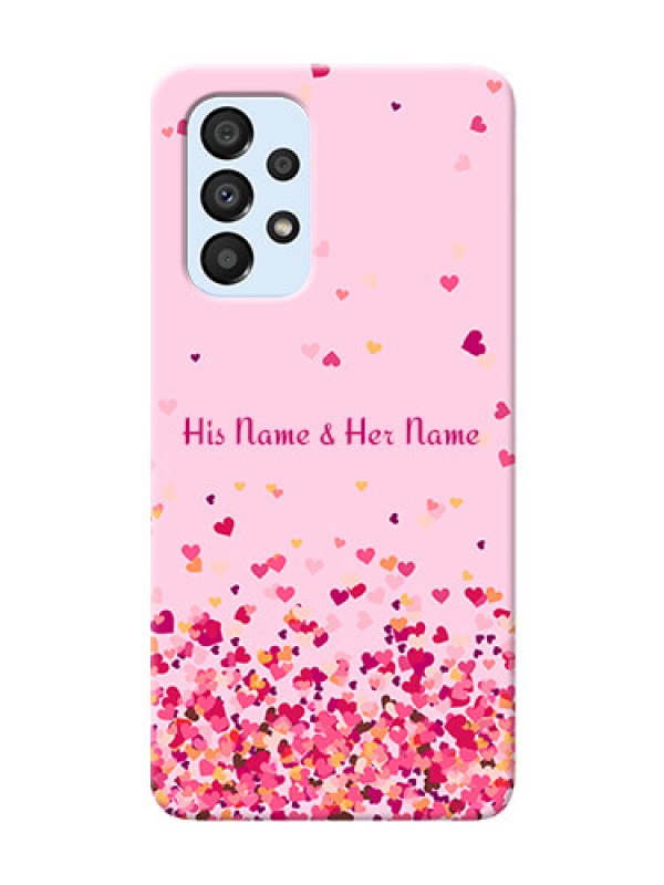 Custom Galaxy A33 5G Phone Back Covers: Floating Hearts Design