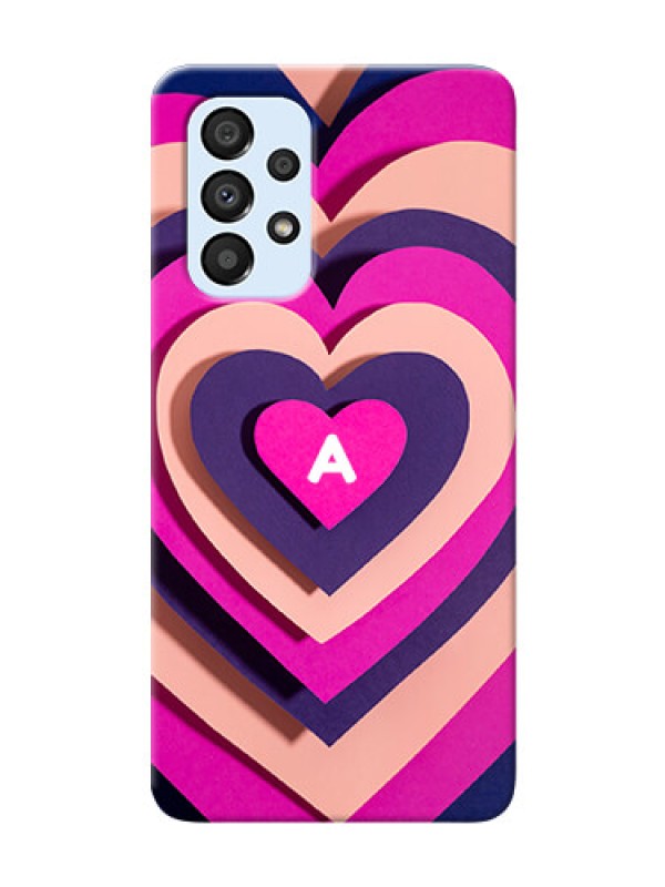 Custom Galaxy A33 5G Custom Mobile Case with Cute Heart Pattern Design
