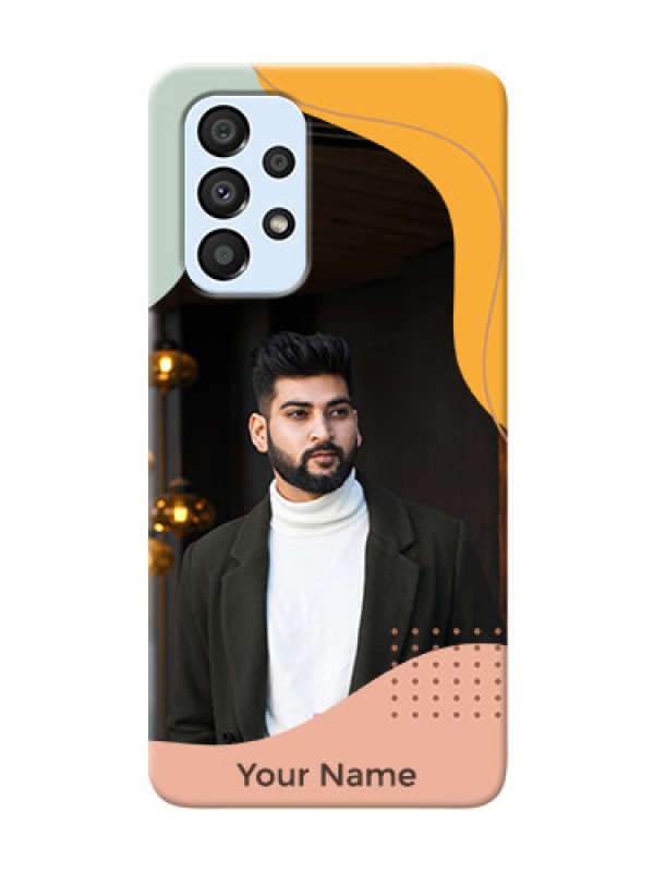 Custom Galaxy A33 5G Custom Phone Cases: Tri-coloured overlay design