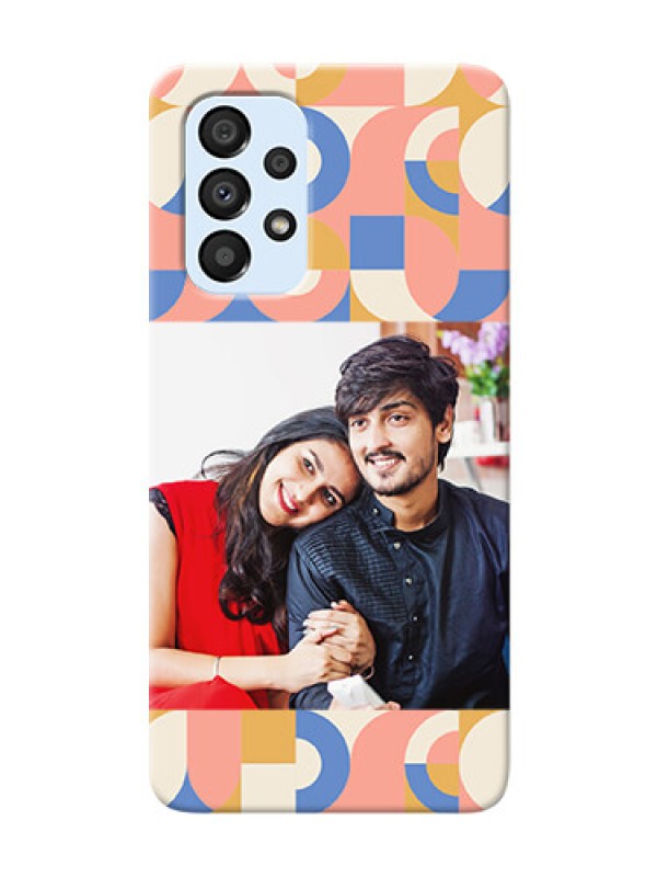 Custom Galaxy A33 5G Custom Phone Covers: Semi-circle Maze Pattern Design