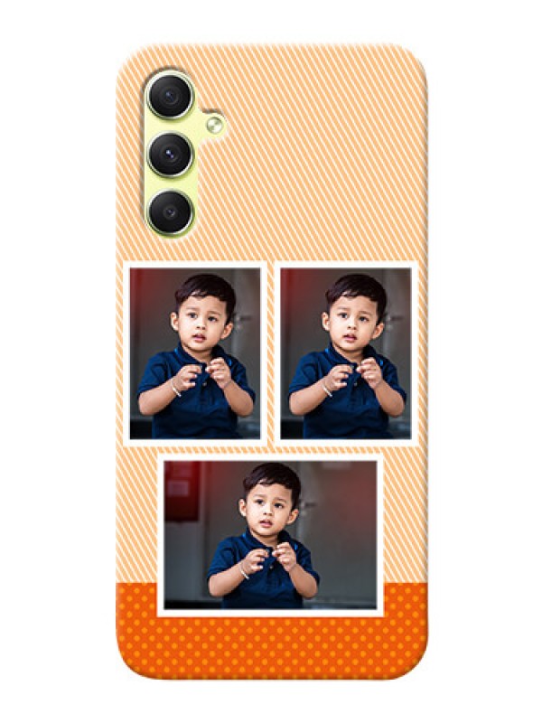 Custom Galaxy A34 5G Mobile Back Covers: Bulk Photos Upload Design